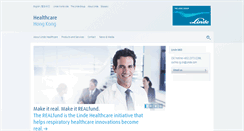 Desktop Screenshot of linde-healthcare.com.hk