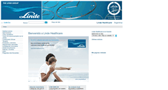 Desktop Screenshot of linde-healthcare.com.ar