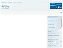 Tablet Screenshot of linde-healthcare.nl