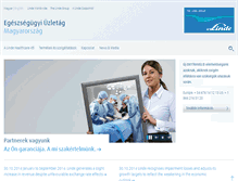 Tablet Screenshot of linde-healthcare.hu