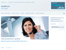 Tablet Screenshot of linde-healthcare.pt