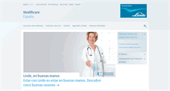 Desktop Screenshot of linde-healthcare.es