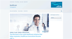 Desktop Screenshot of linde-healthcare.com.sg