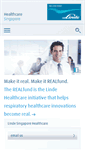 Mobile Screenshot of linde-healthcare.com.sg