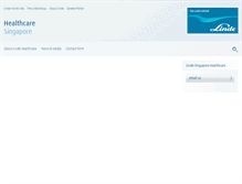 Tablet Screenshot of linde-healthcare.com.sg