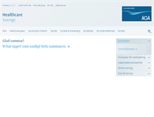 Tablet Screenshot of linde-healthcare.se